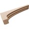 Ekena Millwork 5"W x 30"D x 10"H Thin Rockford Rough Cedar Woodgrain TimberThane Corbel, Primed Tan CORUR05X30X10ROCRCPR - alternate 6